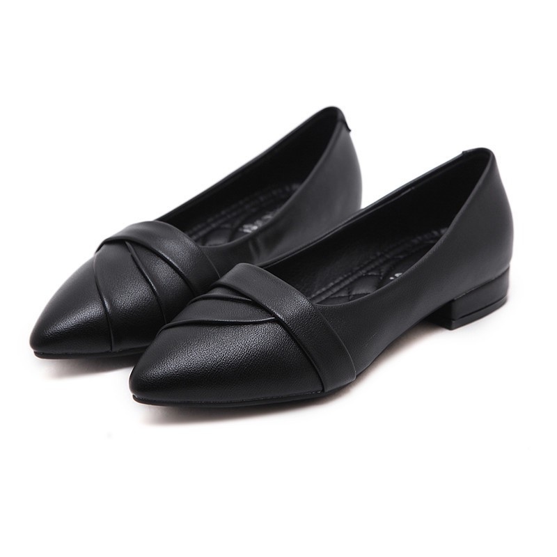 Shuta Black school shoes for ladies High end Female work shoes ...