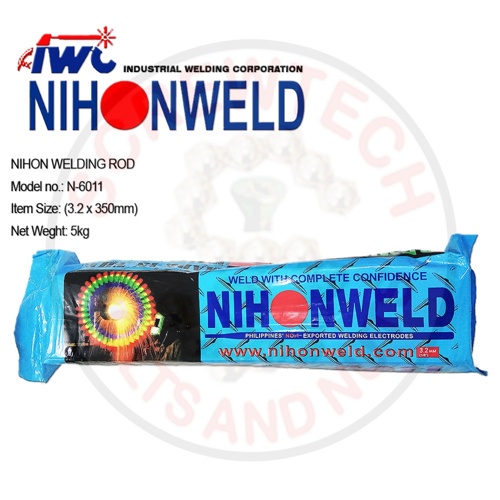 NIHON WELDING ROD N6011 1/8'' ( 3.2x350mm) 5kg Shopee Philippines