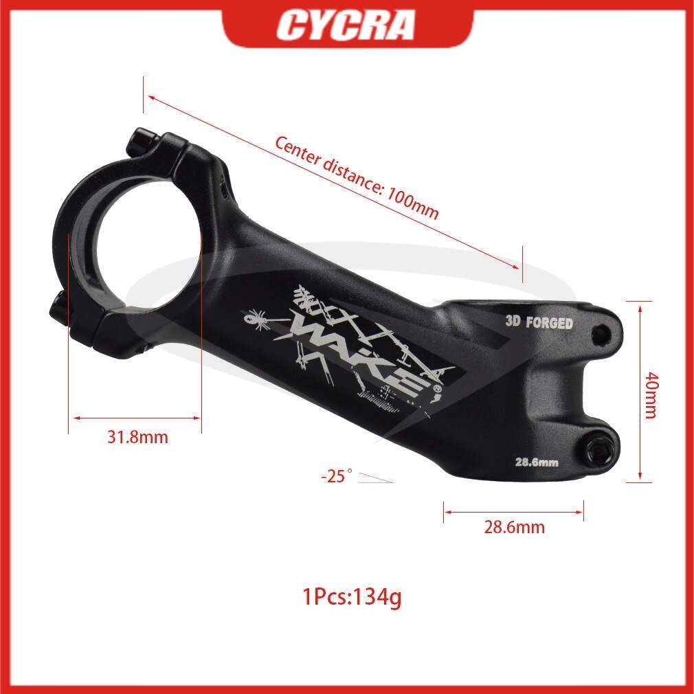 CYSKY 31.8 70mm MTB Short Stem Bike Handlebar Riser 10 Degree Lightweight Durable For Road Bike Mtb Bmx