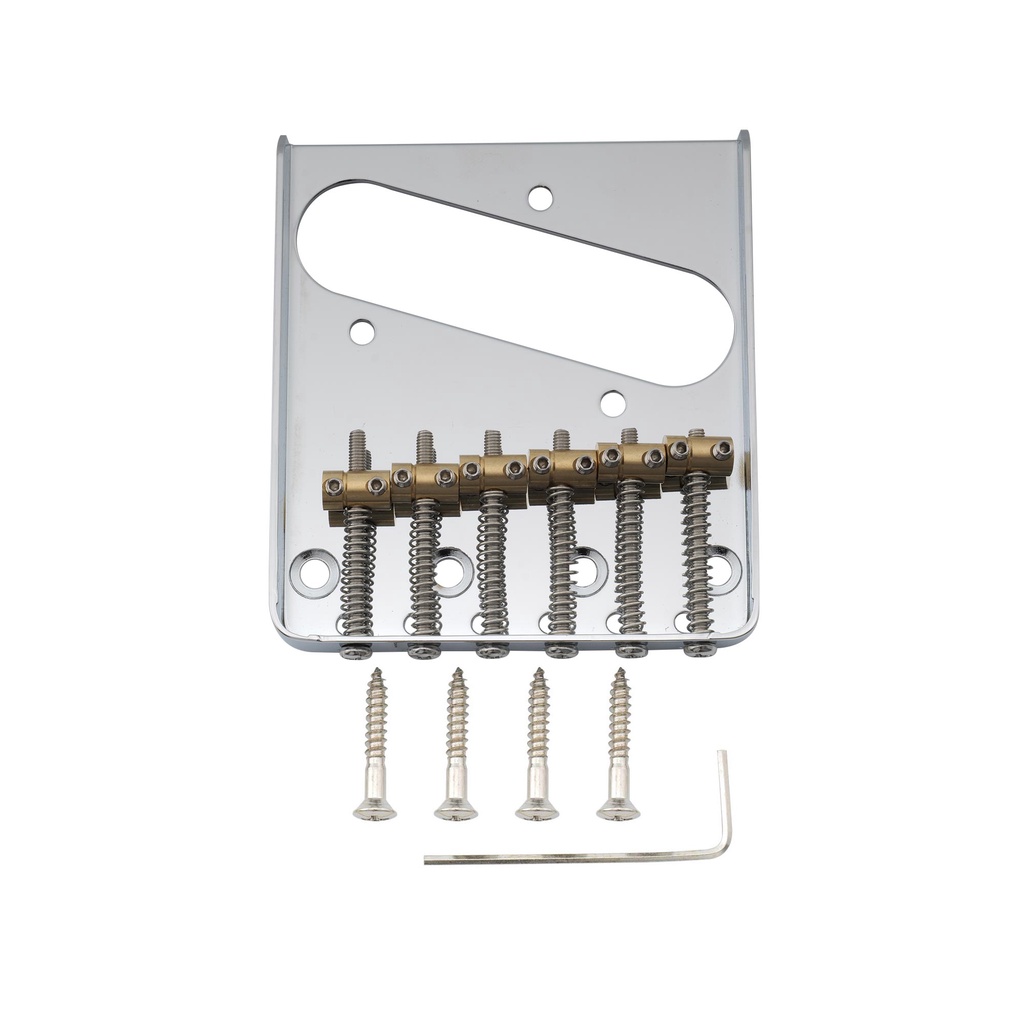 Chevalet Musiclily Tele Bridge 6 Cordes 54 Mm – Noir, Pour Guitare Électrique Style Telecaster
