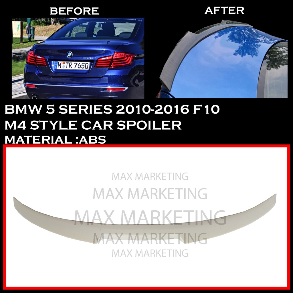 BMW 5 SERIES F10 20102016 M4 STYLE CAR SPOILER REAR TRUNK SPOILER LIP