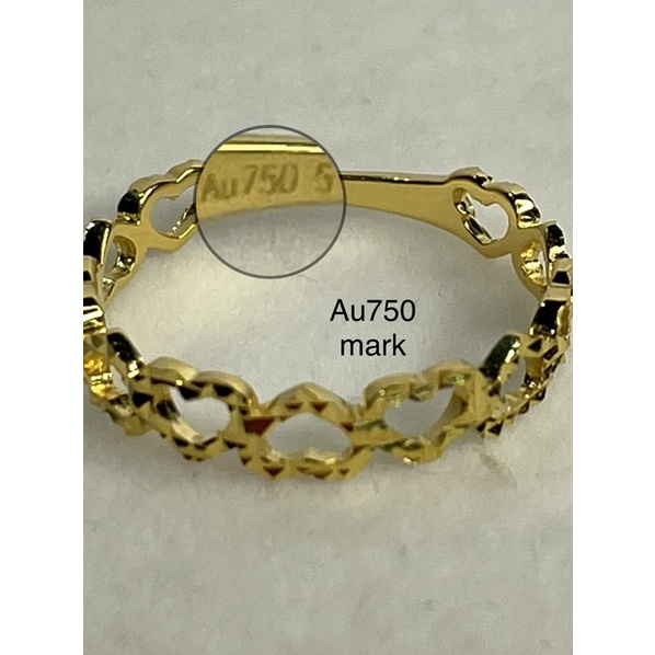 18k infinity saudi gold ring pawnable to all pawnshop | Shopee