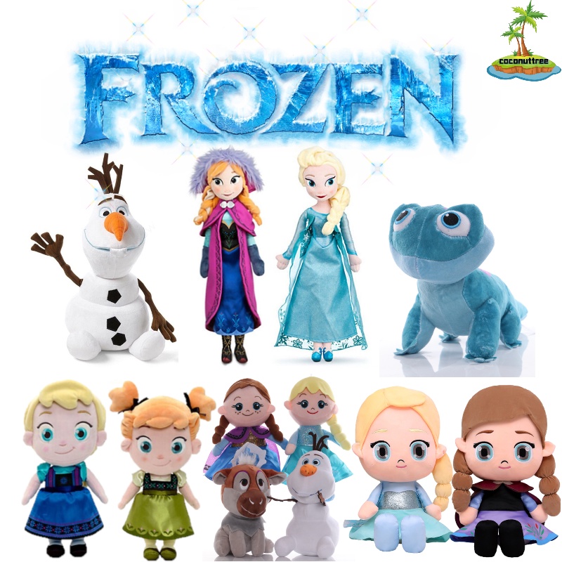 Disney Frozen Princess Anna and Elsa Plush Toy Olaf Bruni Soft Stuffed Doll  Kids Girls Cartoon Doll Gift Birthday Christmas Home Decor