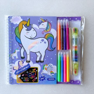 Colorsandthings DIY 3000G Characters Scratch Note Rainbow Art Set ...