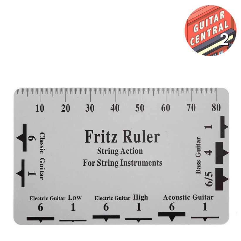 1 pc. Fritz Ruler for electric / acoustic guitar luthier intonation ...