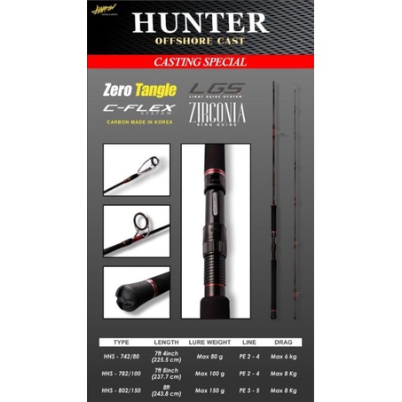 Offshore CAST Harrow Hunter Fishing Rod | Shopee Philippines