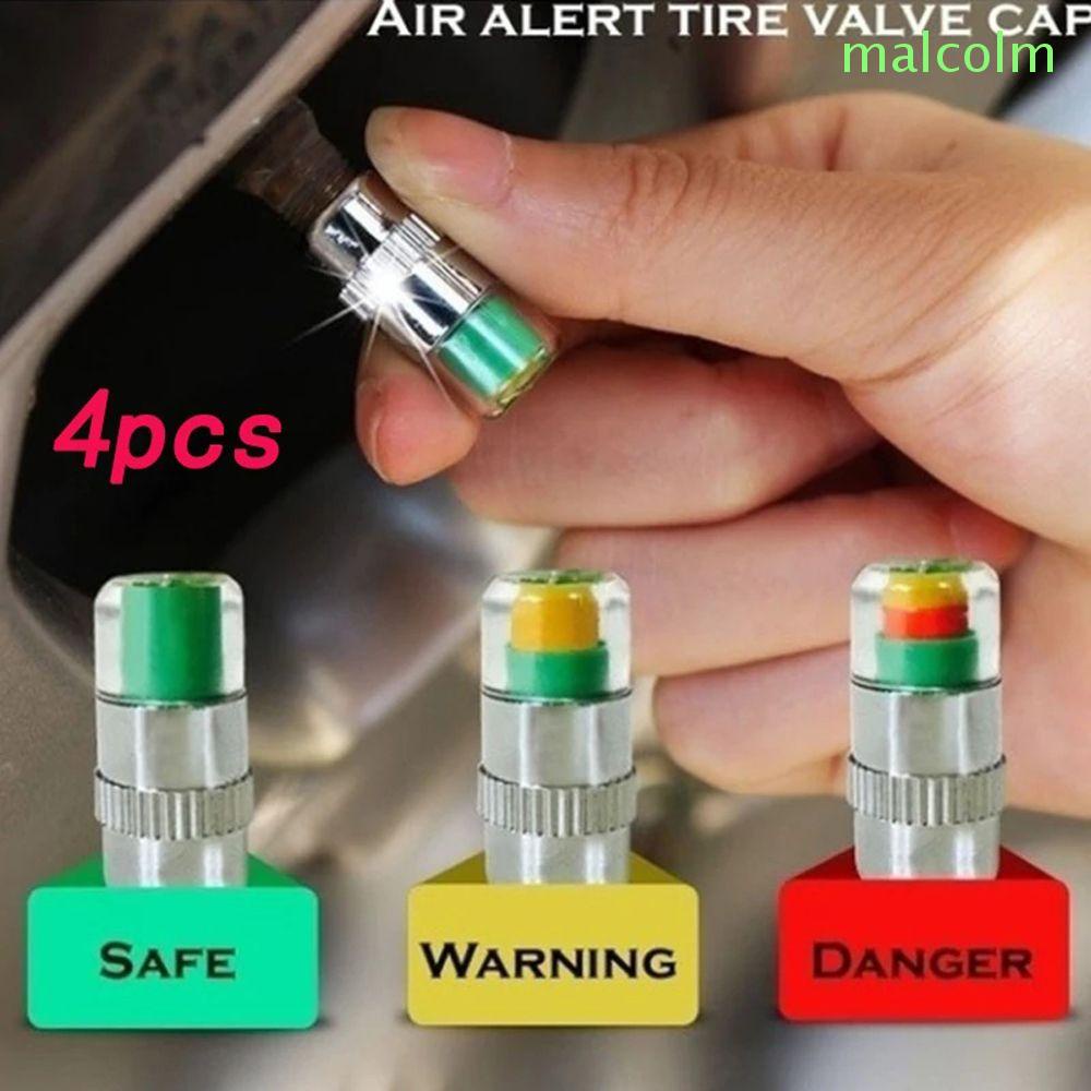 MALCOLM Tire Pressure Cap Pressure Detection Wheels Accessories