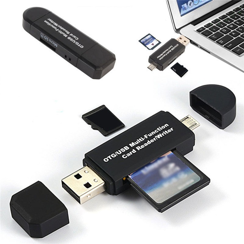 Micro USB OTG to USB 2.0 Adapter SD Card Reader For Android Phone ...