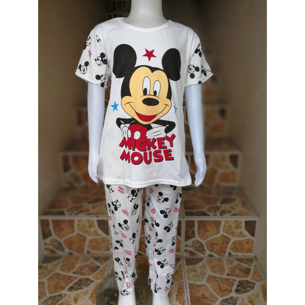 Mickey mouse terno pajama new arrivals