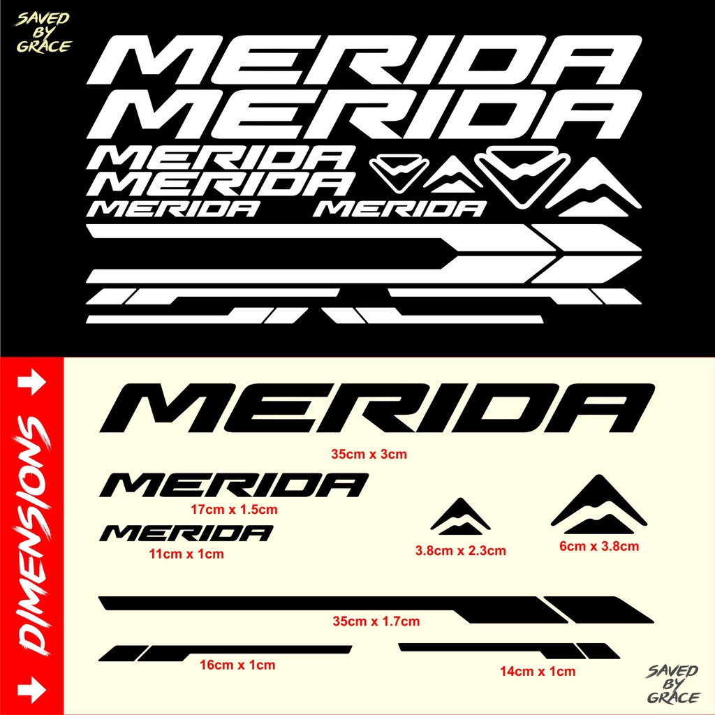 merida bike decals