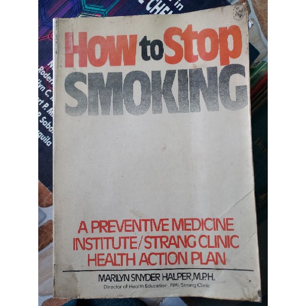 How to Stop Smoking Book (with plastic cover) Shopee Philippines