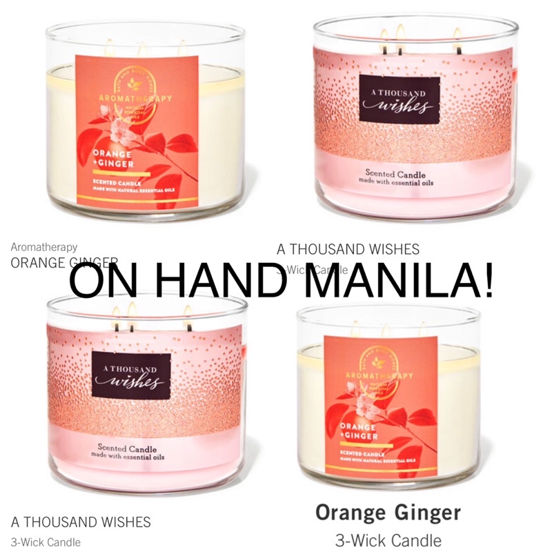 SALE!! Bath and Body Works bodyworks 3 wick Candle Shopee Philippines