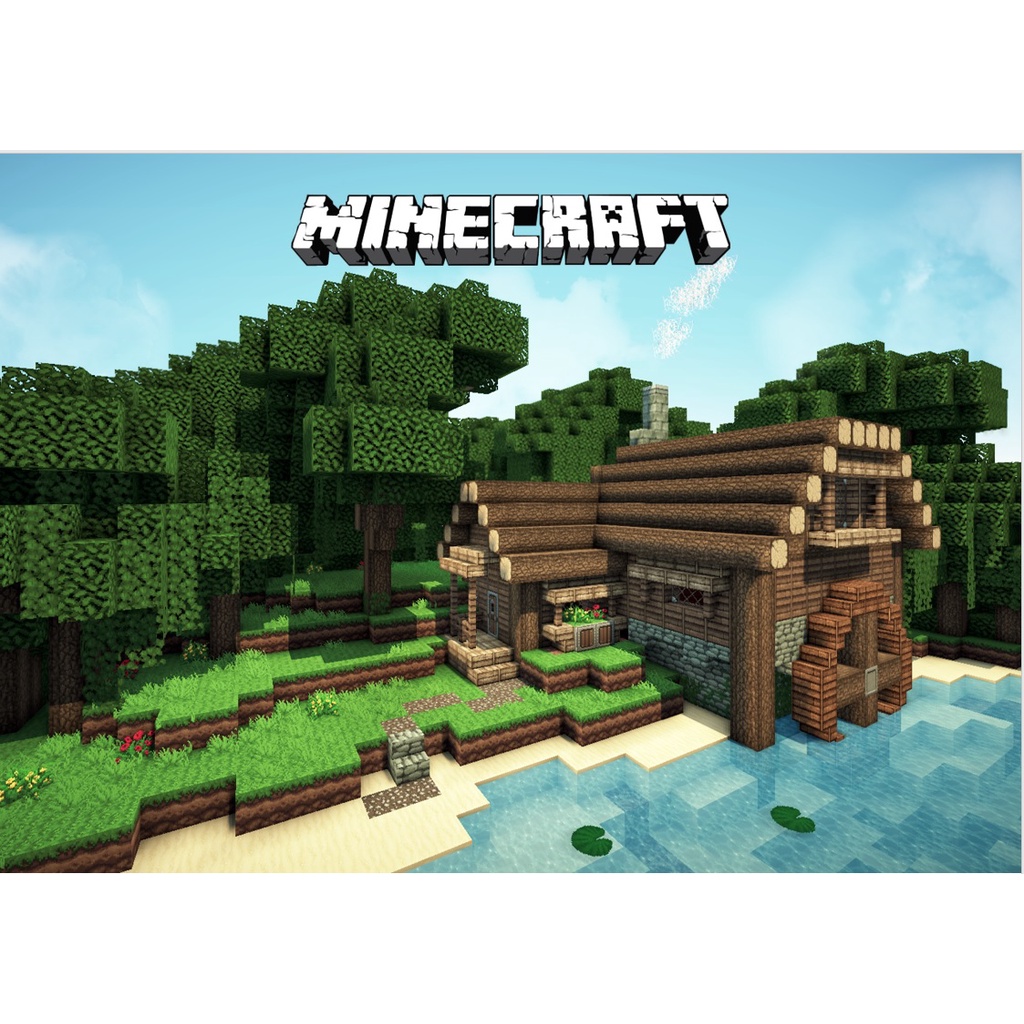 Minecraft Laminated Posters PS5 Games Poster Wall Decor Sticker Poster