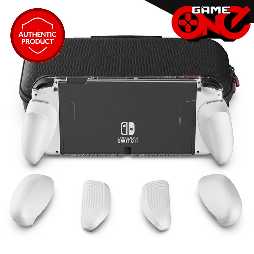 Skull Co GripCase OLED for Nintendo Switch Oled Model with Max Carry Case