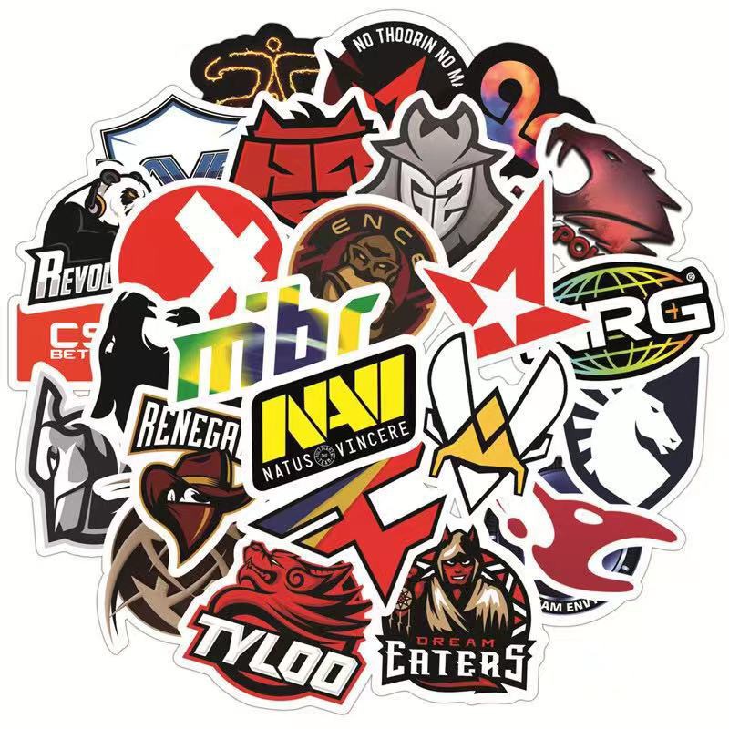 xs301-50 pcs counter-strike CS GO game team logo graffiti suitcase ...
