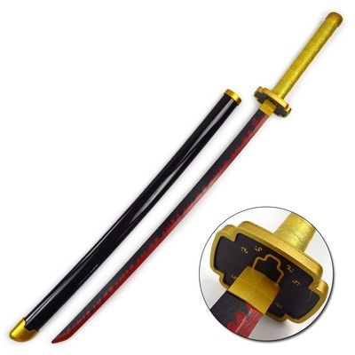 ON Hand Demon Slayer Tanjiro Nezuko Zenitsu Sword CosPlay Sword 104cm ...