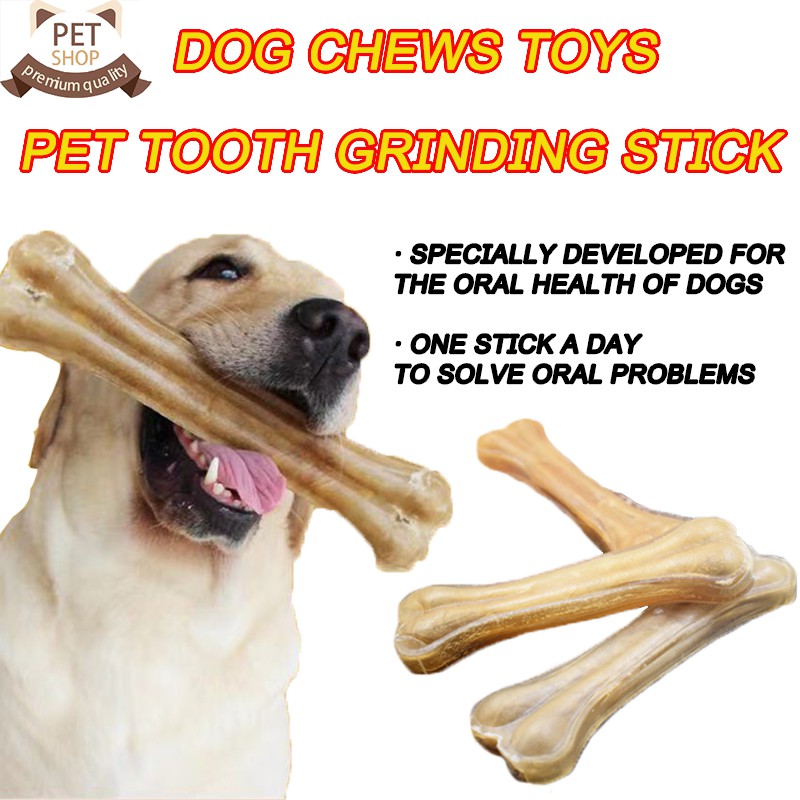 Dog Chews Toys Molar Healthy Teeth Chewing Cowhide Bones Pet Tooth