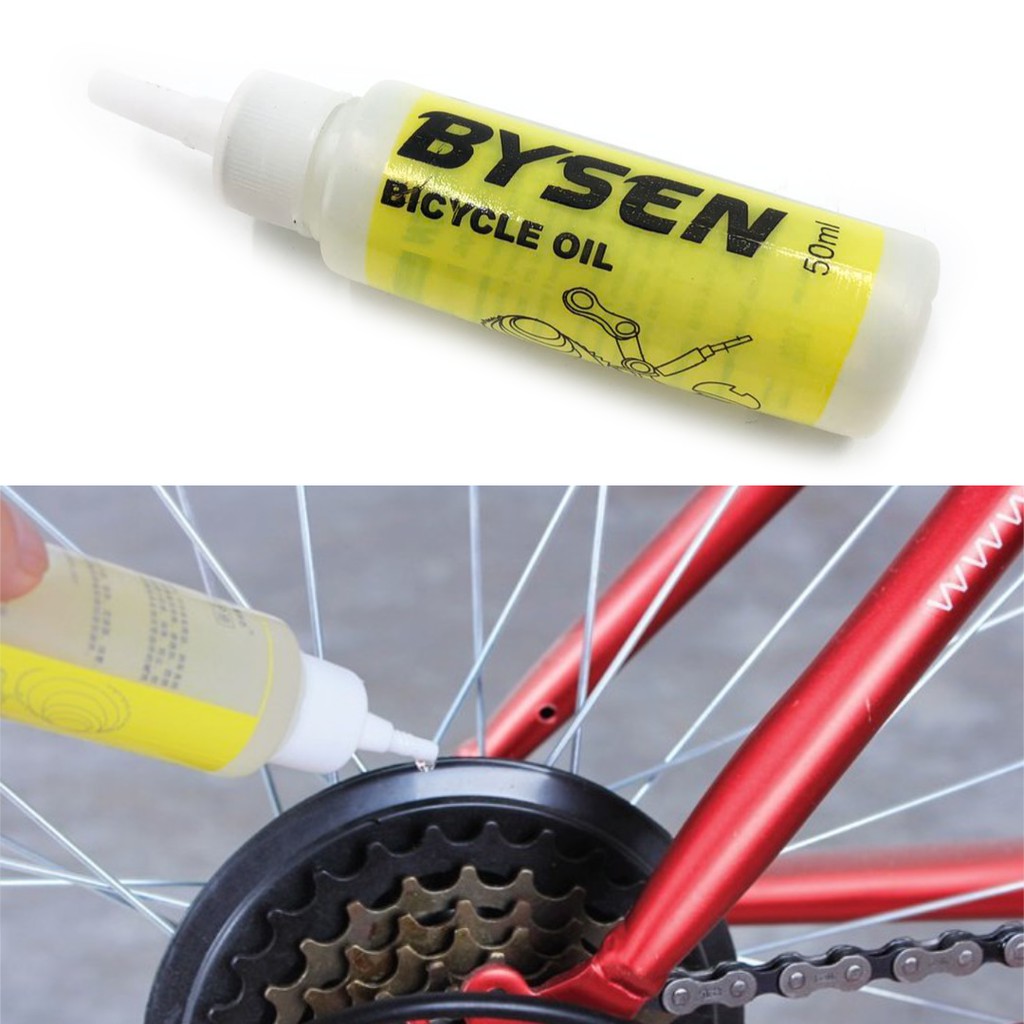 BICYCLE CHAIN LUBRICATE OIL 50ML BYSEN BIKE OIL(1piece) Shopee