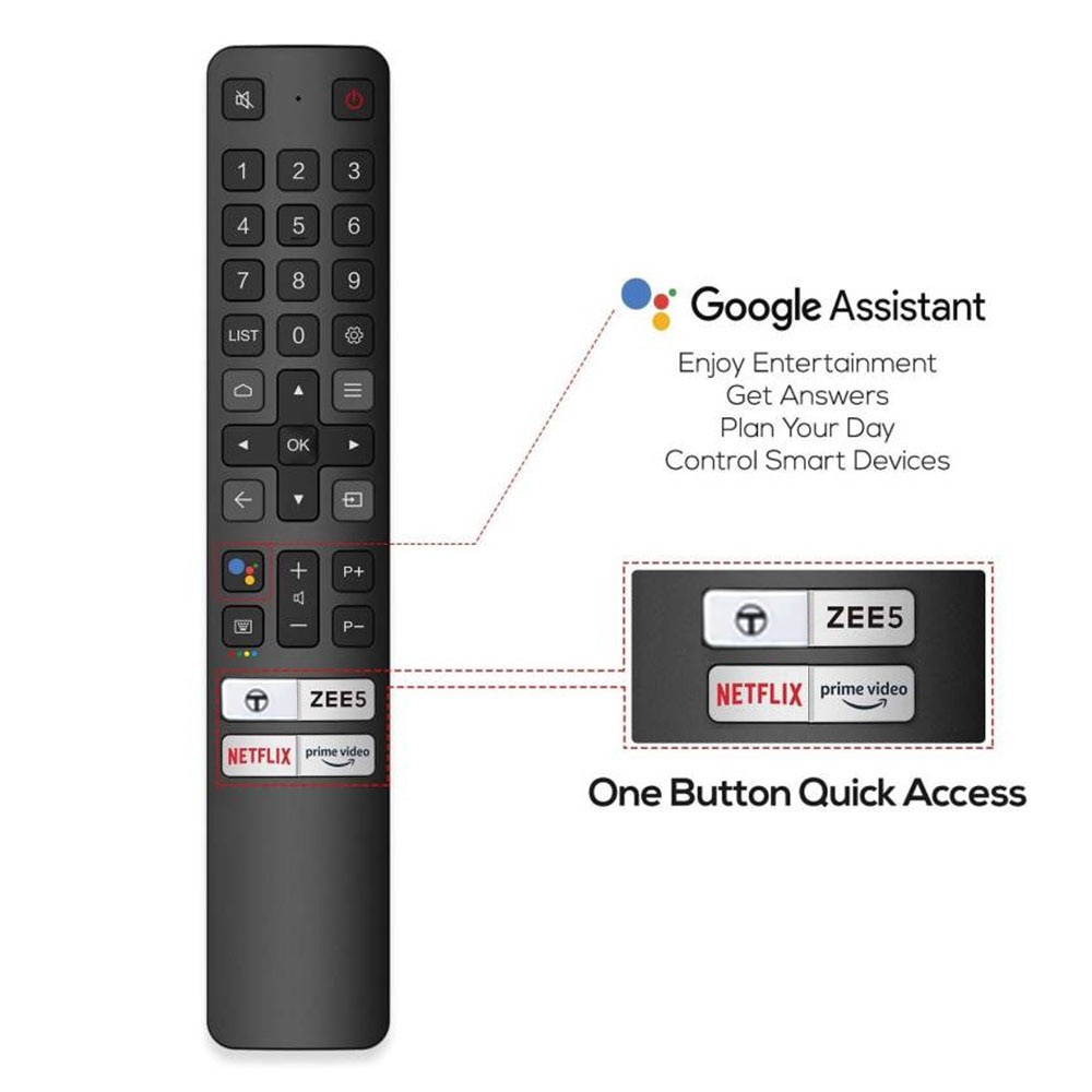 New RC901V FMR5 Voice Remote Control for TCL 65P615 65 Inch 4K Ultra HD ...