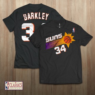 Men's Sports T-Shirt NBA Phoenix Suns 34# Charles Barkley Retro