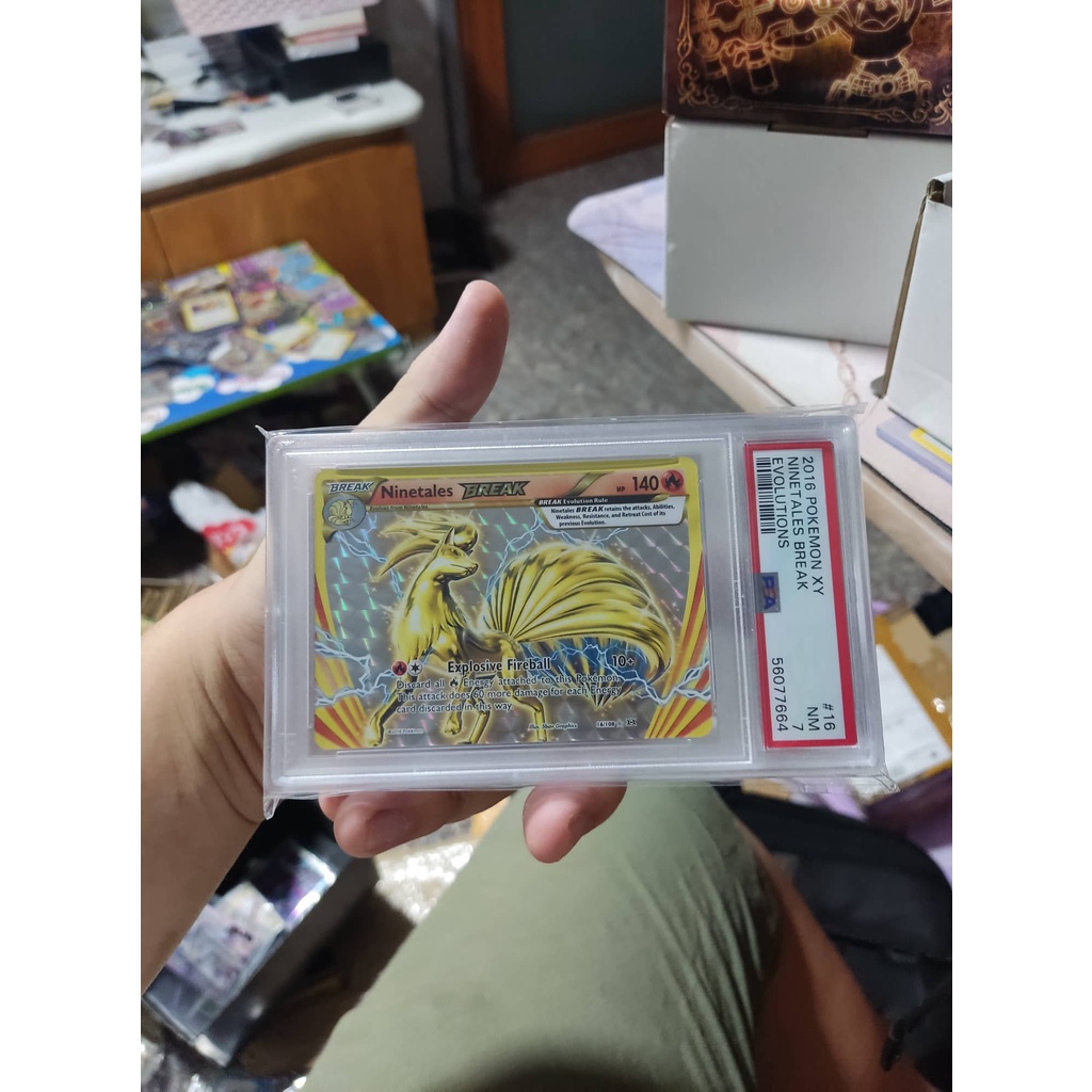 (SimpShop) Genuine PSA 7 Ninetales Break XY Evolution Frame | Shopee ...