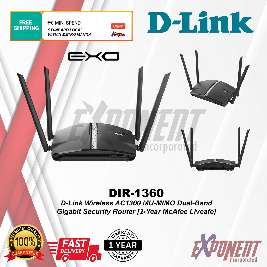 DIR-1360 - D-Link Wireless AC1300 Smart Mesh MU-MIMO Dual-Band Gigabit ...