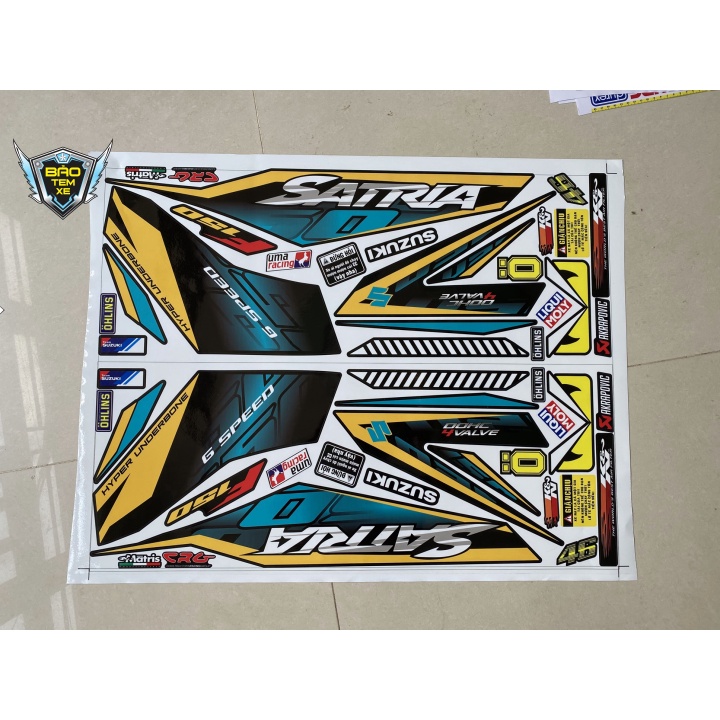 Satria fi car sticker v3 black car sticker | Shopee Philippines