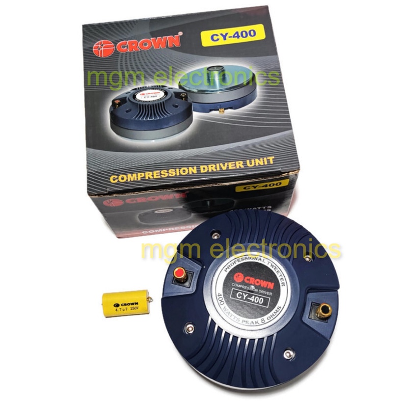 Crown CY-400 Compression Driver Unit Tweeter Speaker with free ...