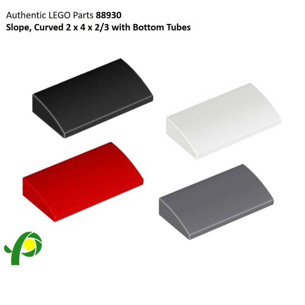 LEGO Parts 88930 Slope Curved 2x4x2/3 with Bottom Tubes | Shopee ...