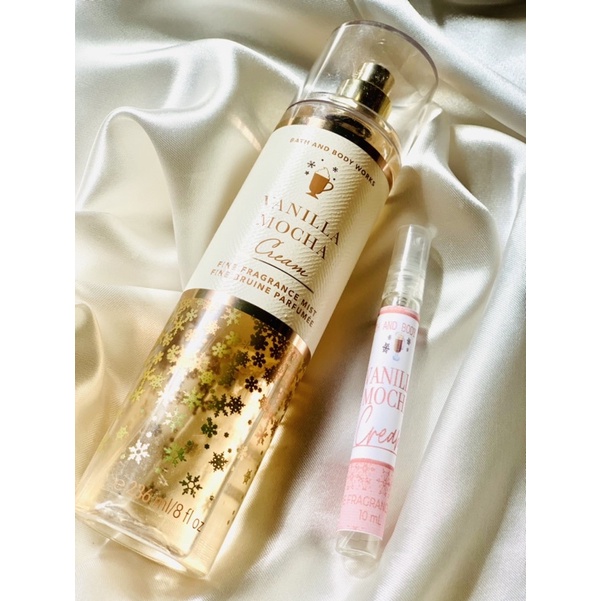 Original Bath & Body Works Vanilla Mocha Cream Fragrance Mist 2ml 5ml