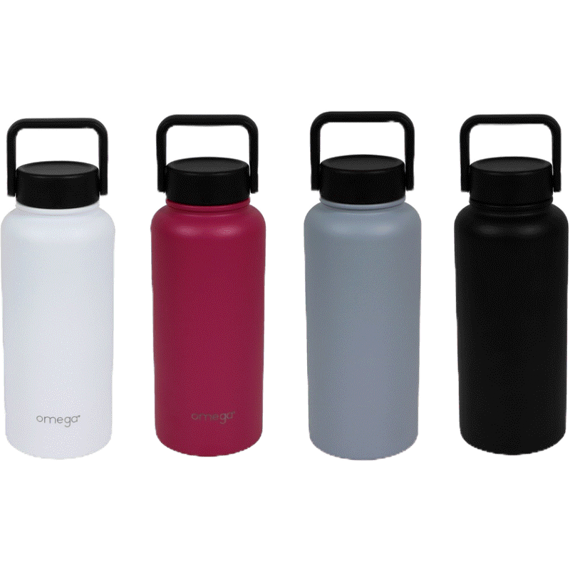 Omega Houseware Denzell Double Wall Insulated Stainless Steel Bottle ...