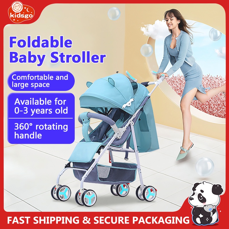 【Shipping Discount】Lightweight Foldable Baby Stroller With SafetyBelt