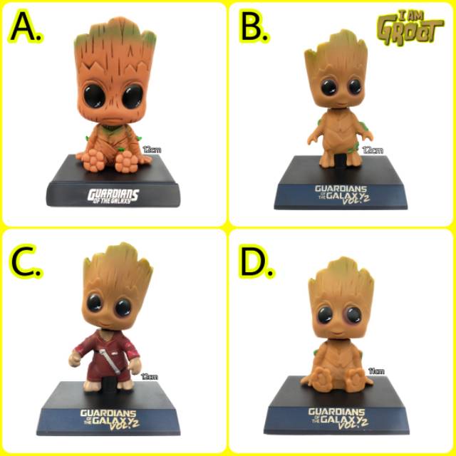 Bobblehead BABY GROOT Action Figure Miniature Topper Car Display Per ...