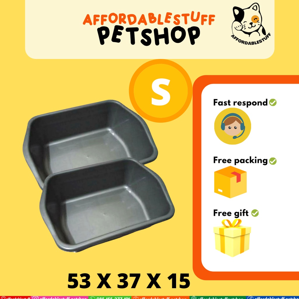 Cat Tub Cat Sand Tub Cat Litter Box Cat Sand Box Shopee Philippines