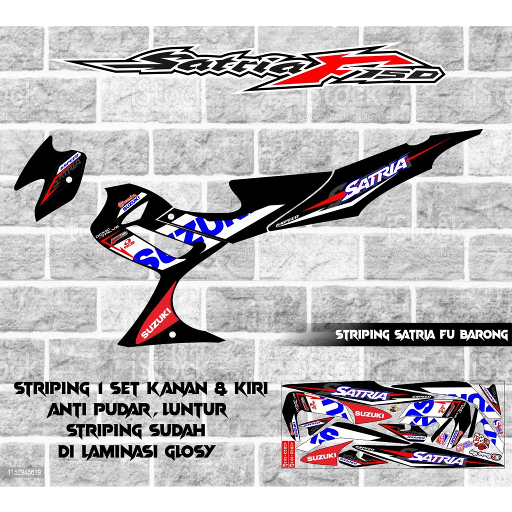 Suzuki Satria Fu Barong Variation Striping Shopee Philippines