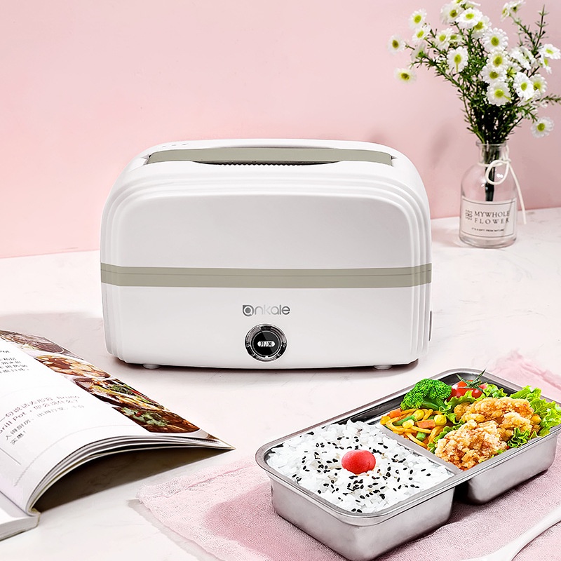 Electric Lunch Box Thermal Insulation SelfHeating Plugin Electric Heating Bento Box Stainless