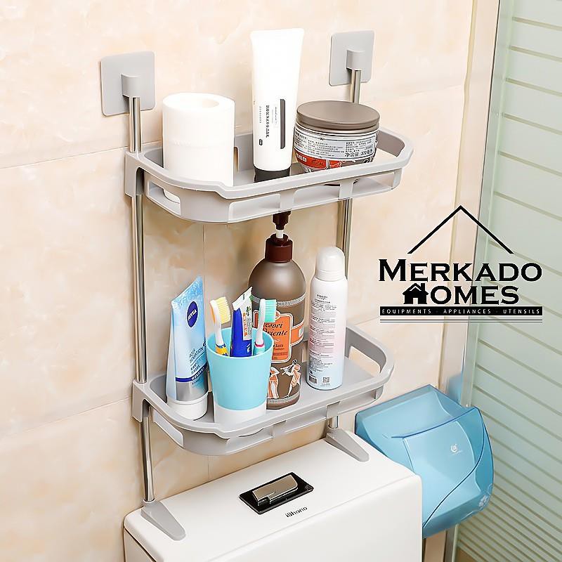 Shelf Above The Toilet Tank Bathroom Organizer Punch-free Storage Rack