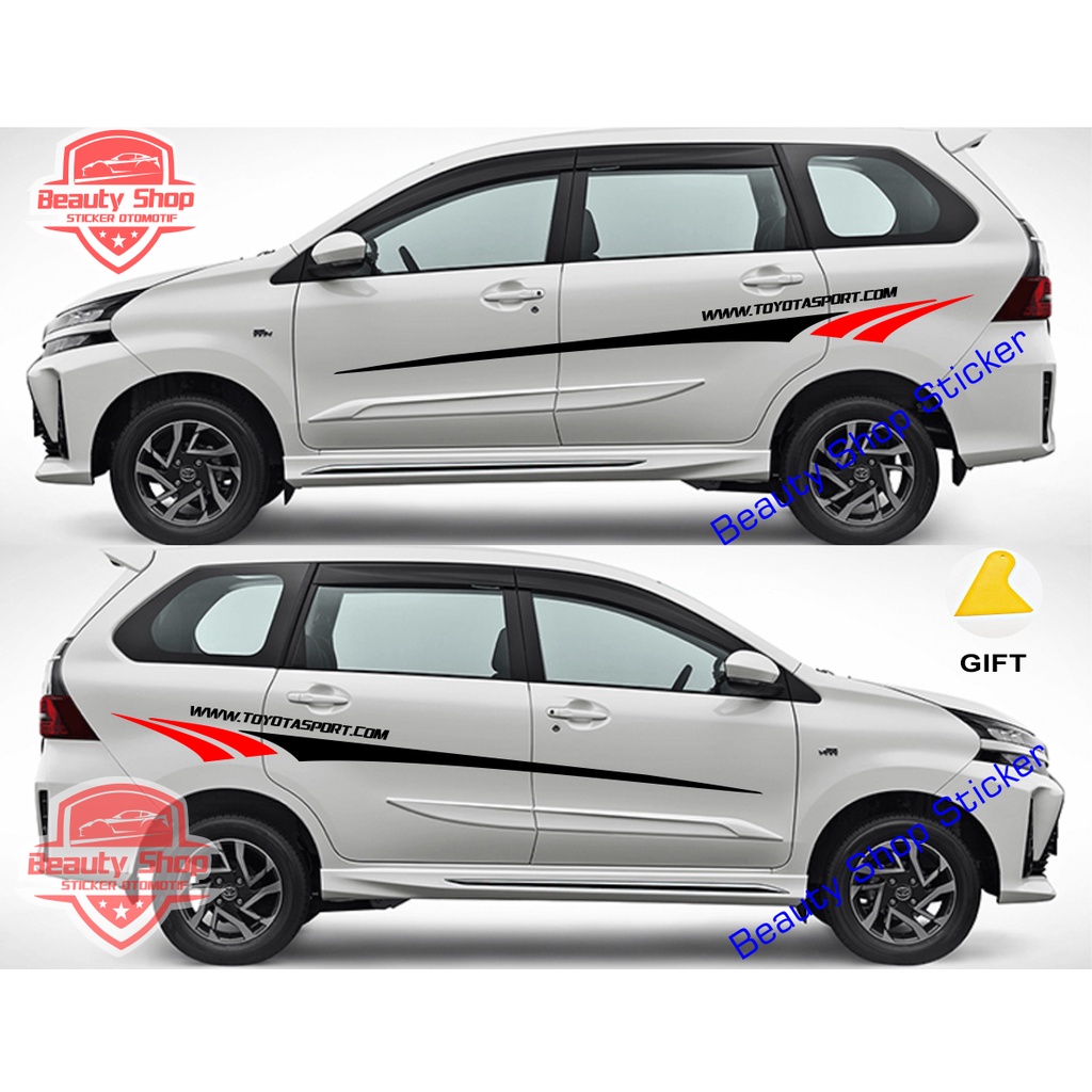 Toyota avanza innova sticker sticker veloz rush agya vios Side body ...