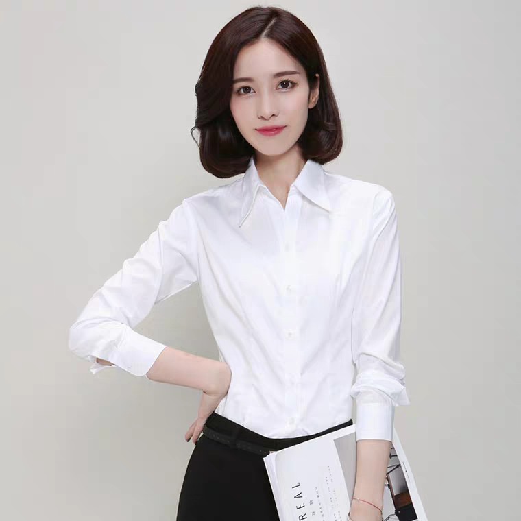 Women's Corporate Blouse Long Sleeve 3/4 Sleeves Short Sleeves Fits ...