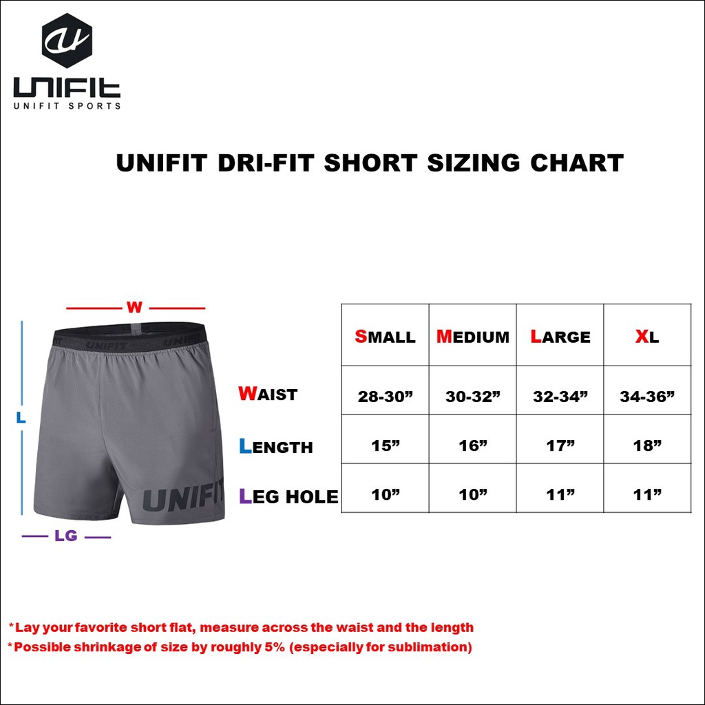 UNIFIT Men s Dri Fit Training Shorts Jogging Fitness Sports Uf 005