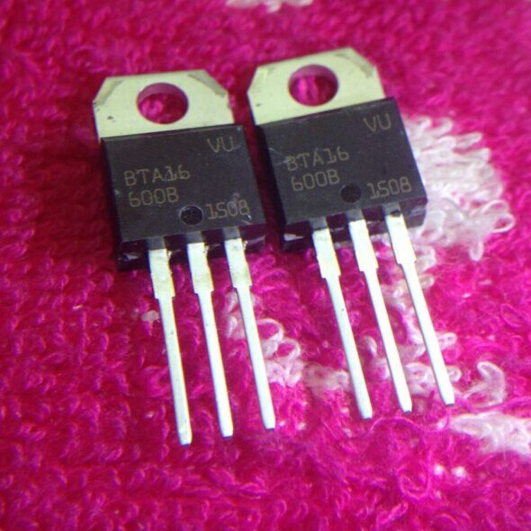 100pcs/lot BTA16-600B BTA16-600 BTA16 600V 16A TO-220 IC best quality ...
