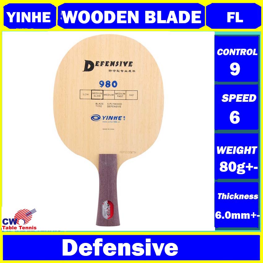 Yinhe Galaxy 980 Defensive table tennis Bat / pingpong Kayu Table