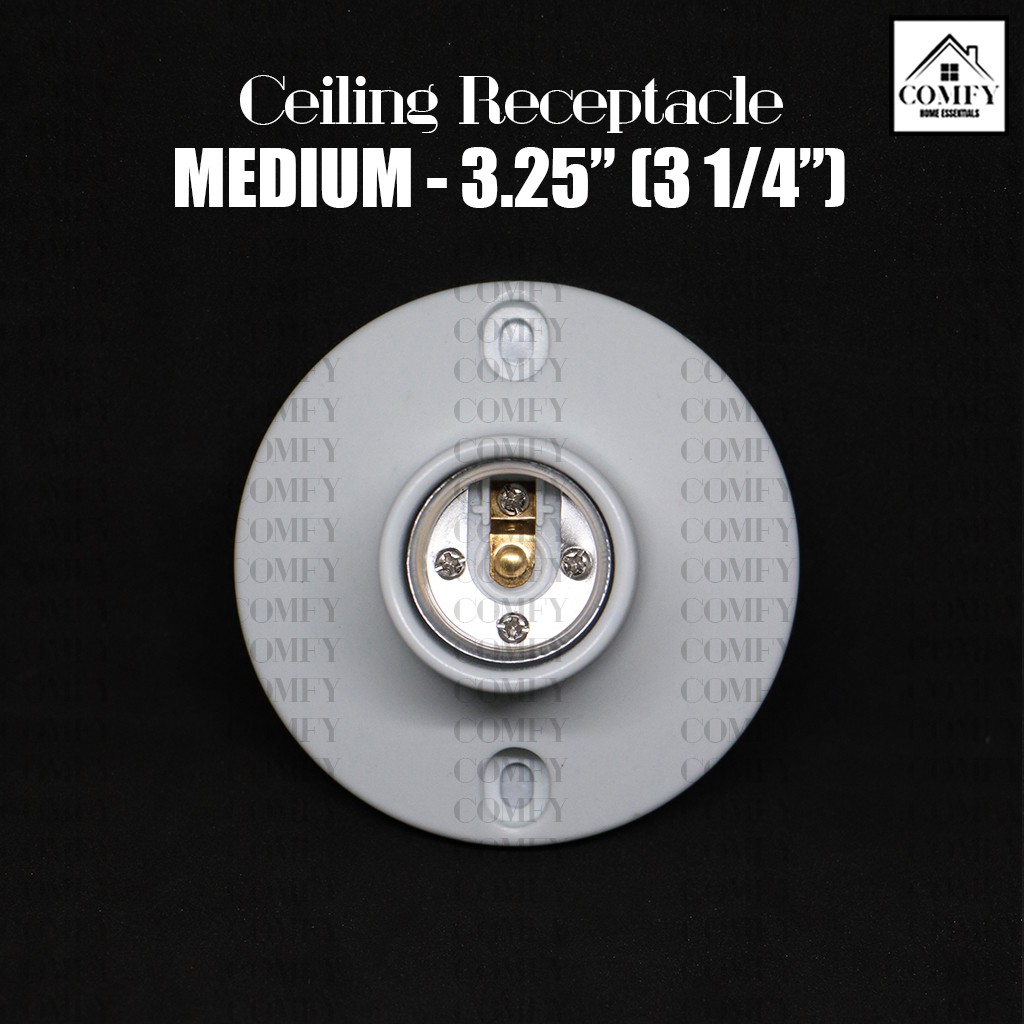 Golden Eagle E27 Ceiling Receptacle Light Bulb Socket Standard Sizes (2 ...