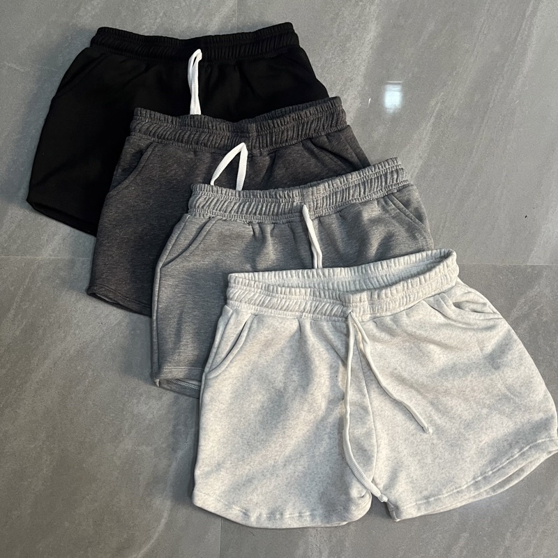 SHORTS PLAIN COTTON JOGGER SHORTS COMFY SWEATSHORTS LOUNGE FASHION UNISEX PLUS SIZE H M Shopee Philippines