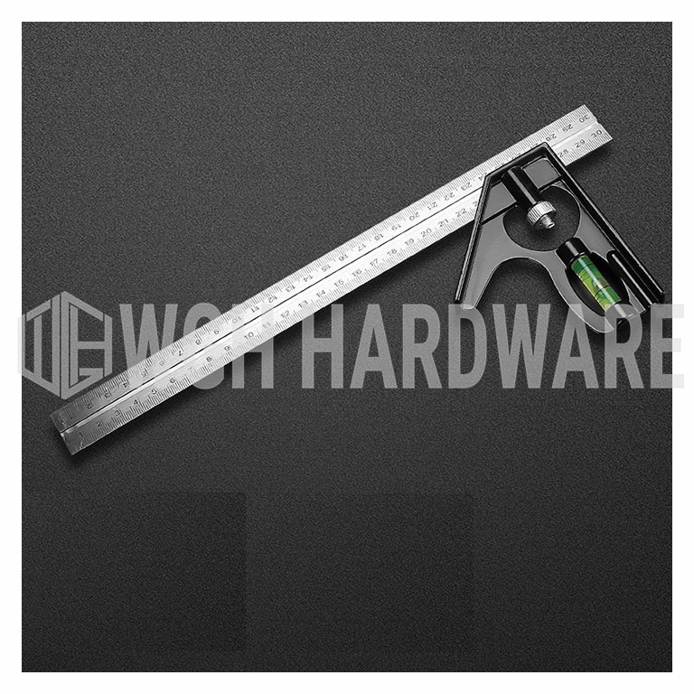 WGH Combination Square 300mm Steel L Square Angle Ruler Squala | Shopee ...