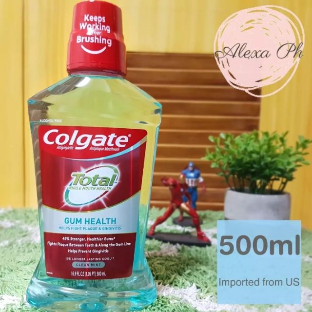 Colgate Total Gum Health Mouthwash Clean Mint 500 mL | Shopee Philippines