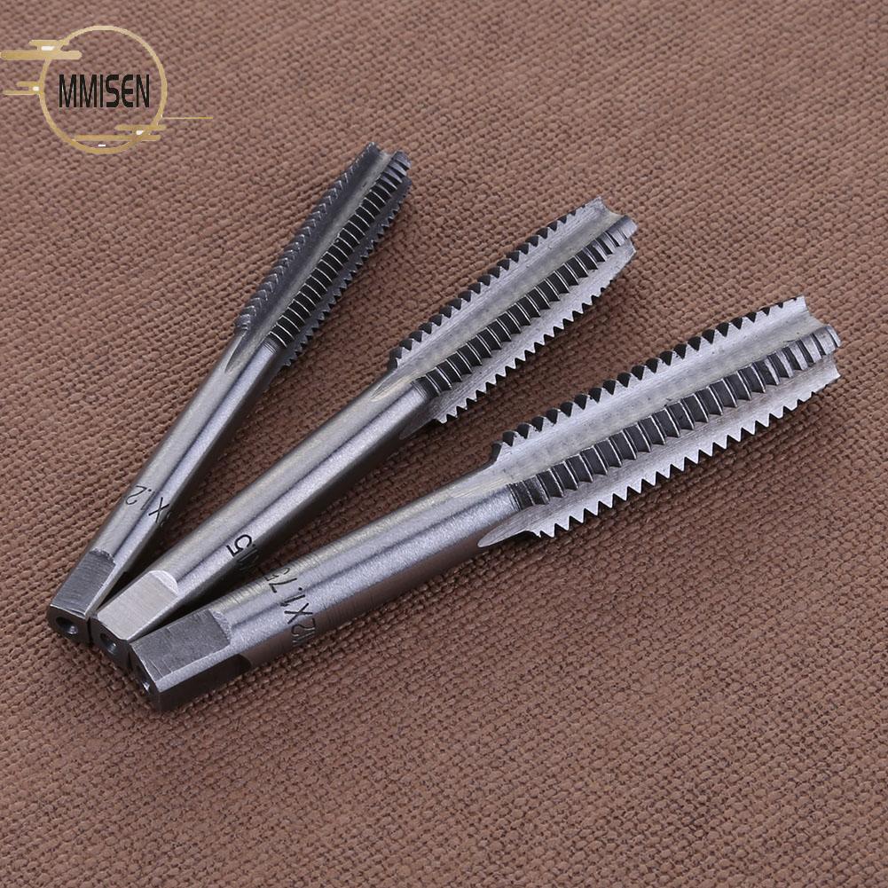 7PCS Hand Tools Metric Thread Tap M3/M4/M5/M6/M8/M10/M12 Screw Thread ...