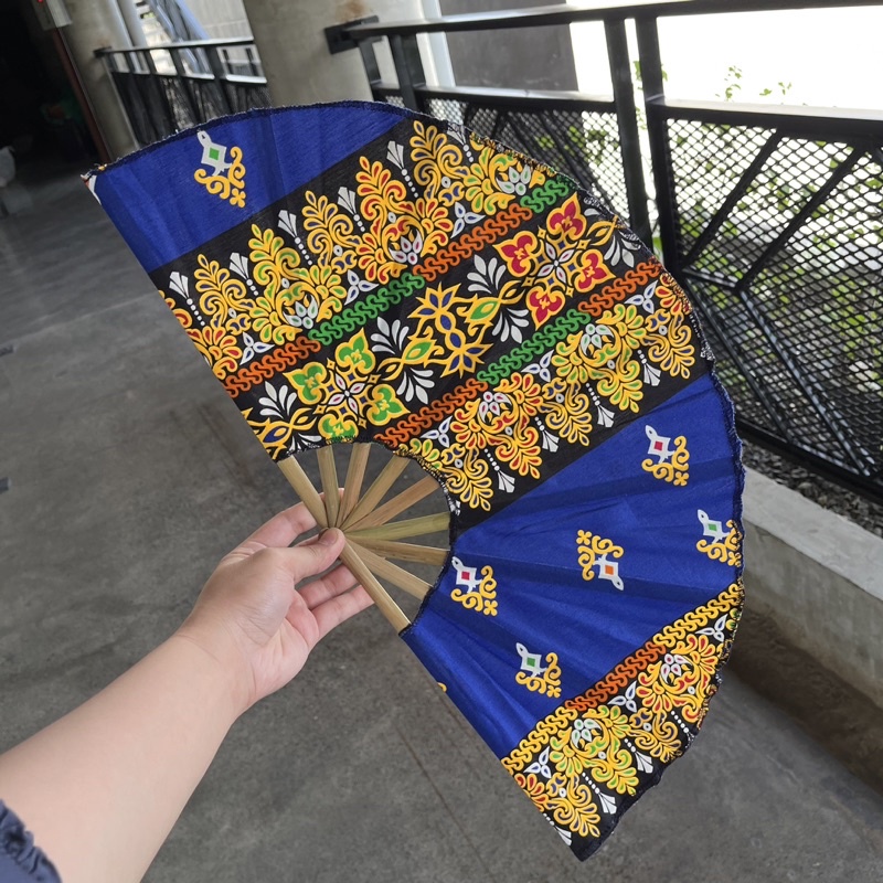 Batik Hand Fan Pamaypay Souvenir Big / Davao Hand Fans Wholesale