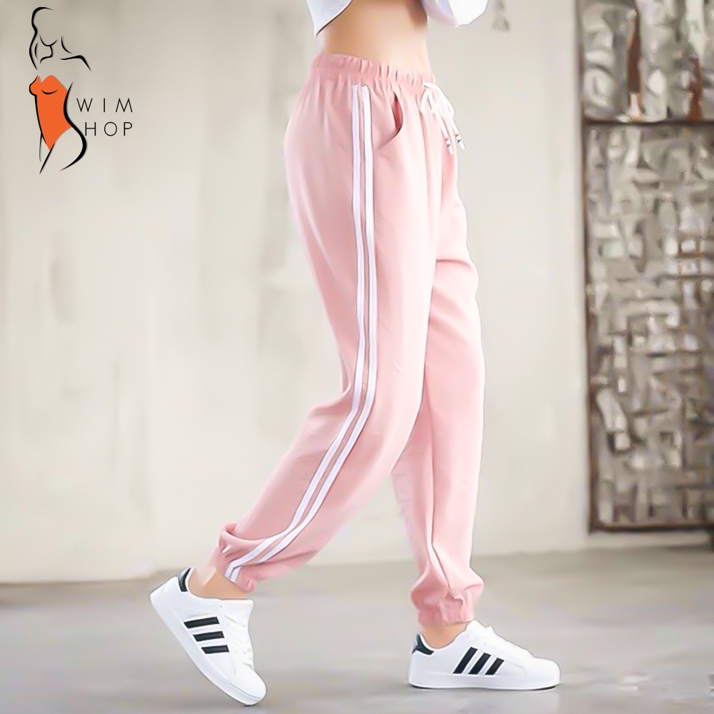 Dual stripe best sale track pants