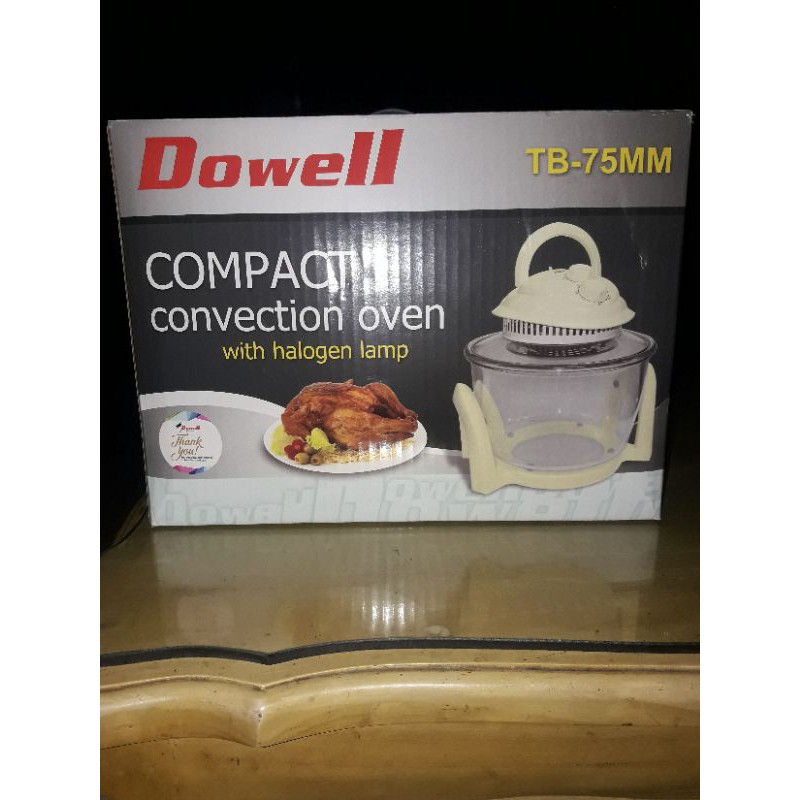 dowell compact convection oven with halogen lamp